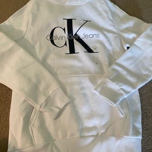 Calvin Klein brand new white hoodie